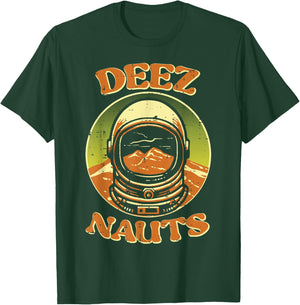 Astronaut Deez Nauts Nuts Funny Space Meme Men Kids Women T-Shirt - T-Shirt | Forest