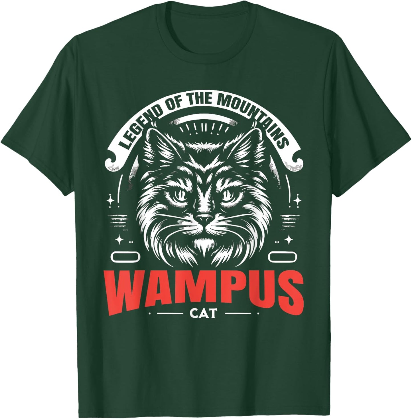 Wampus Cat American Folklore Cryptozoology Cryptid T-Shirt - T-Shirt | Forest