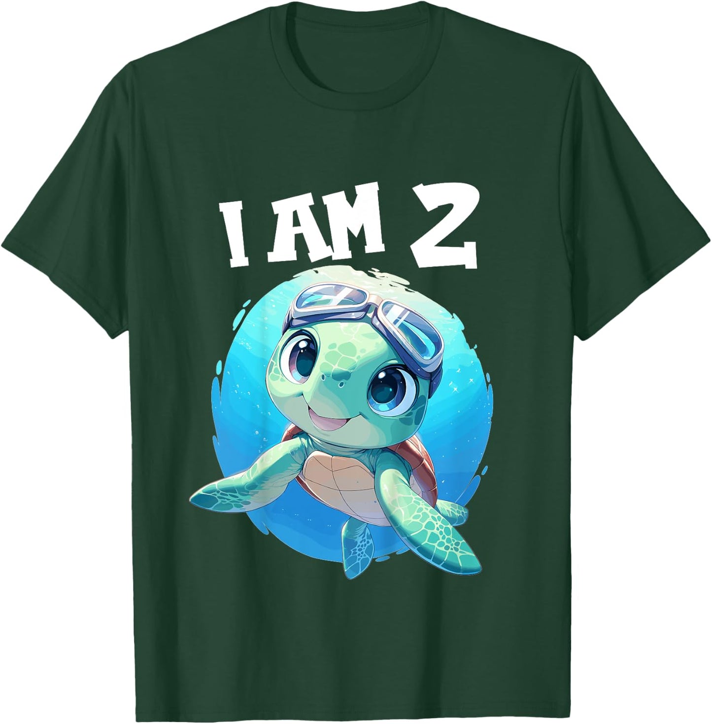 2 Years old 2 birthday Sea Turtles Boy Girl Sea Turtle T-Shirt - T-Shirt | Forest
