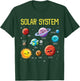 Solar System Shirt Colorful Space Planets Educational Kids T-Shirt - T-Shirt | Forest