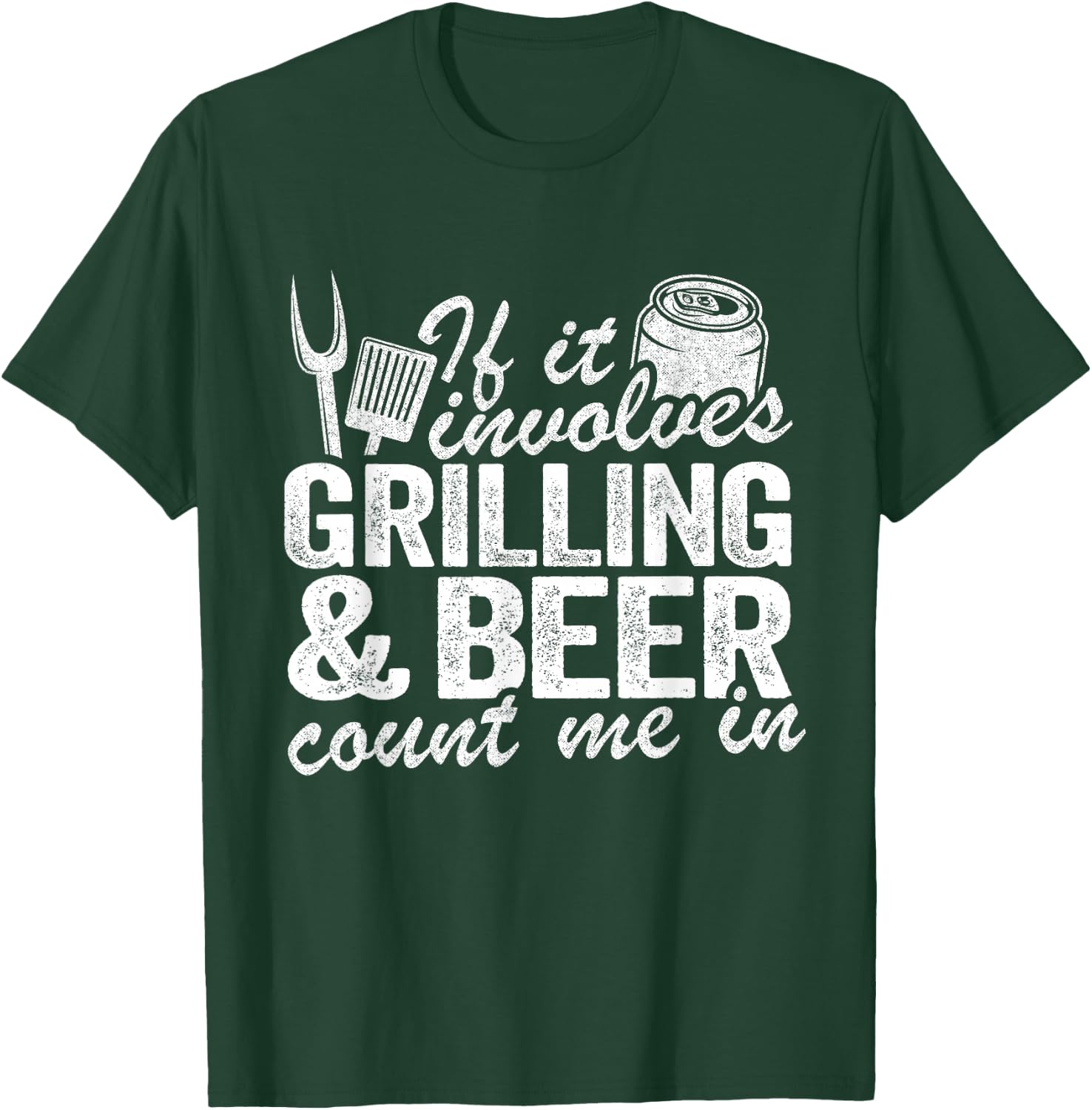 Grilling & Beer Count Me In Grillmaster Funny Pig Pork Rub T-Shirt - T-Shirt | Forest