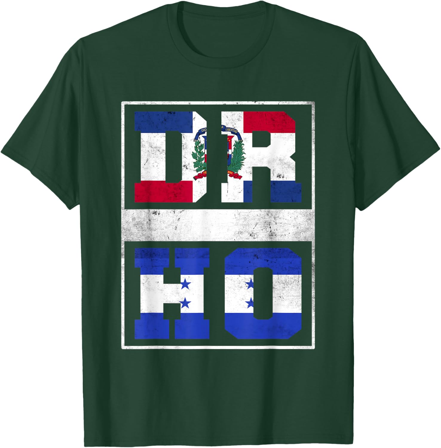 Dominican Republic and Honduras Mix Dominicana Honduran T-Shirt - T-Shirt | Forest