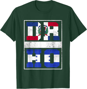 Dominican Republic and Honduras Mix Dominicana Honduran T-Shirt - T-Shirt | Forest