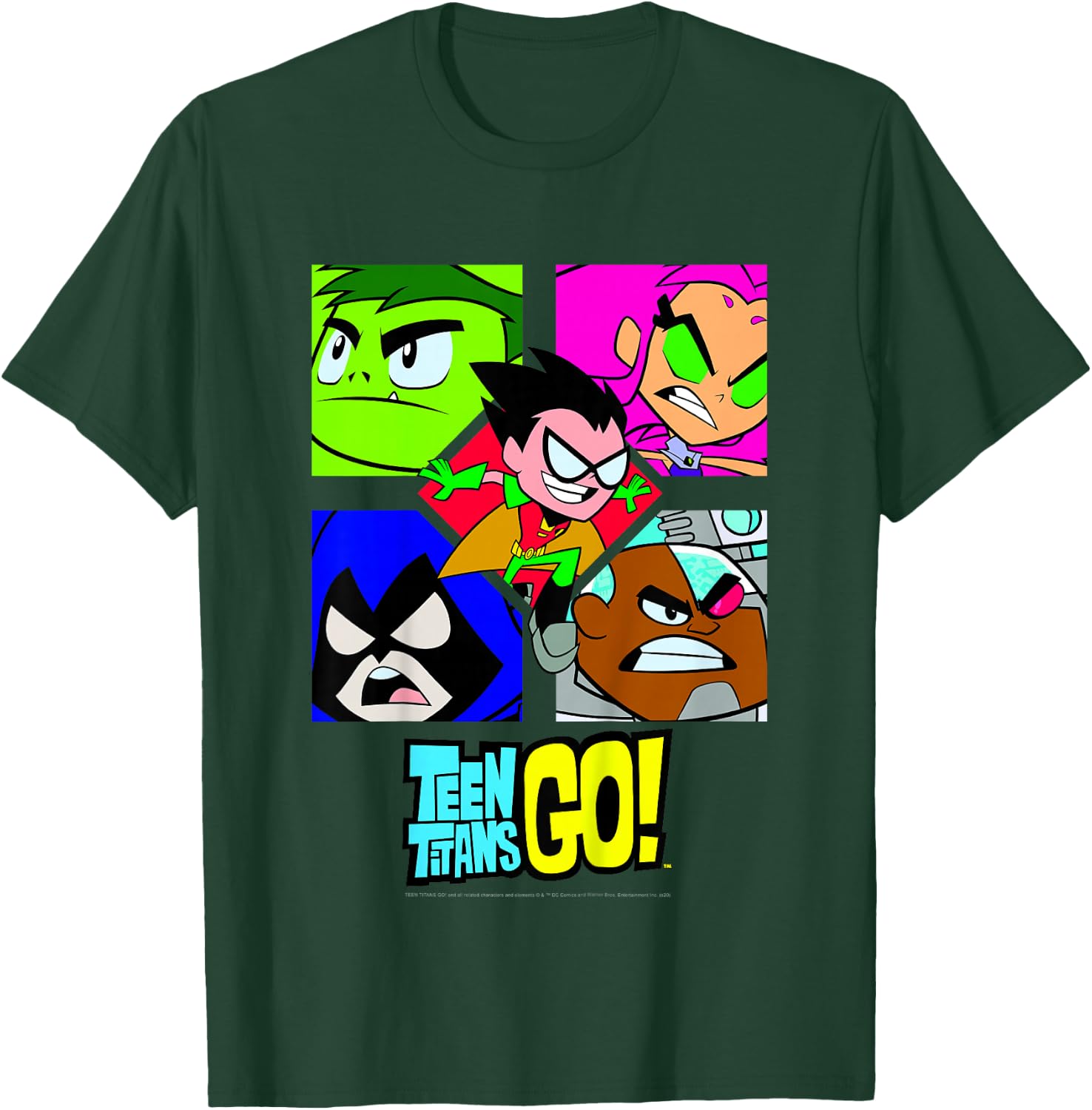 Kids DC Comics Teen Titans Go! Group Shot Box Up T-Shirt - T-Shirt | Forest