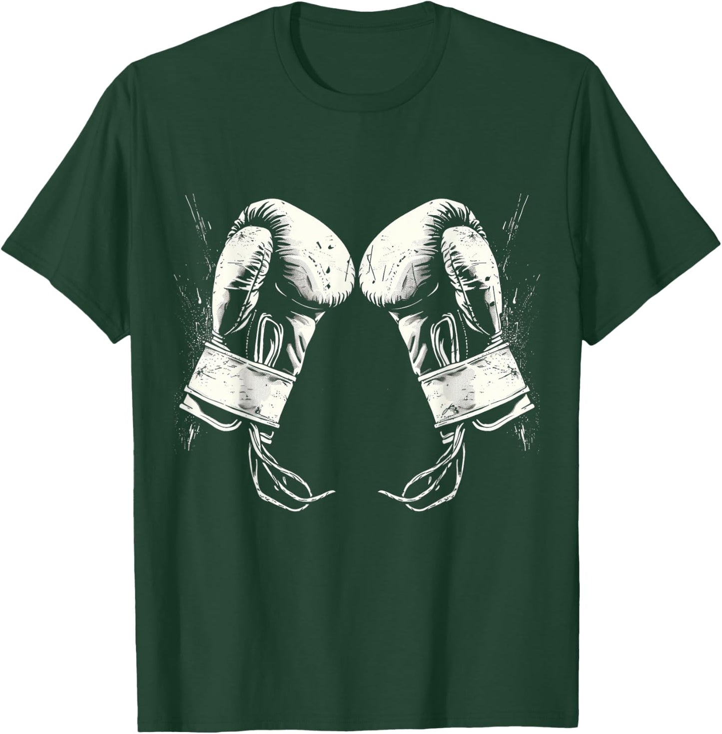 Boxing Gloves Silhouette T-Shirt - T-Shirt | Forest