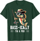 Bass-ically, I'm a Pro Bass Fishing Apparel Kids T-Shirt - T-Shirt | Forest