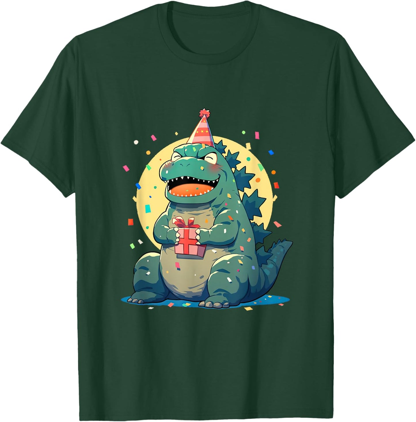 Epic Japanese Kaiju Party Time Roaring Celebration T-Shirt - T-Shirt | Forest