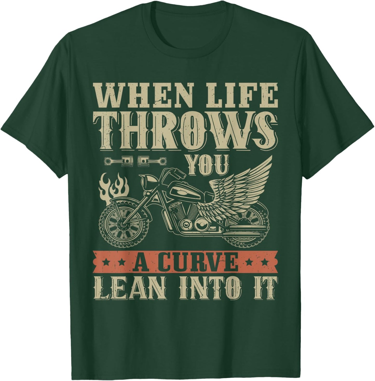 Funny Biker Art Women Motorcycle Motorbike Rider T-Shirt - T-Shirt | Forest