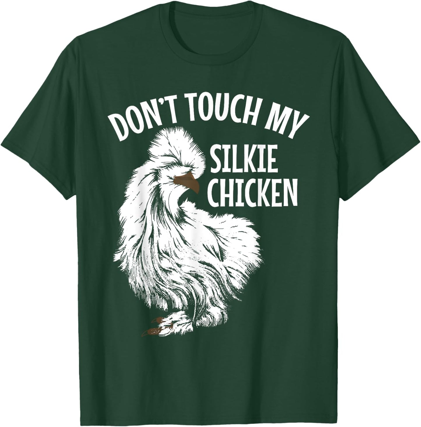 Silkie Chicken Owner White Fluffy Silke Chicken Silkie Mama T-Shirt - T-Shirt | Forest