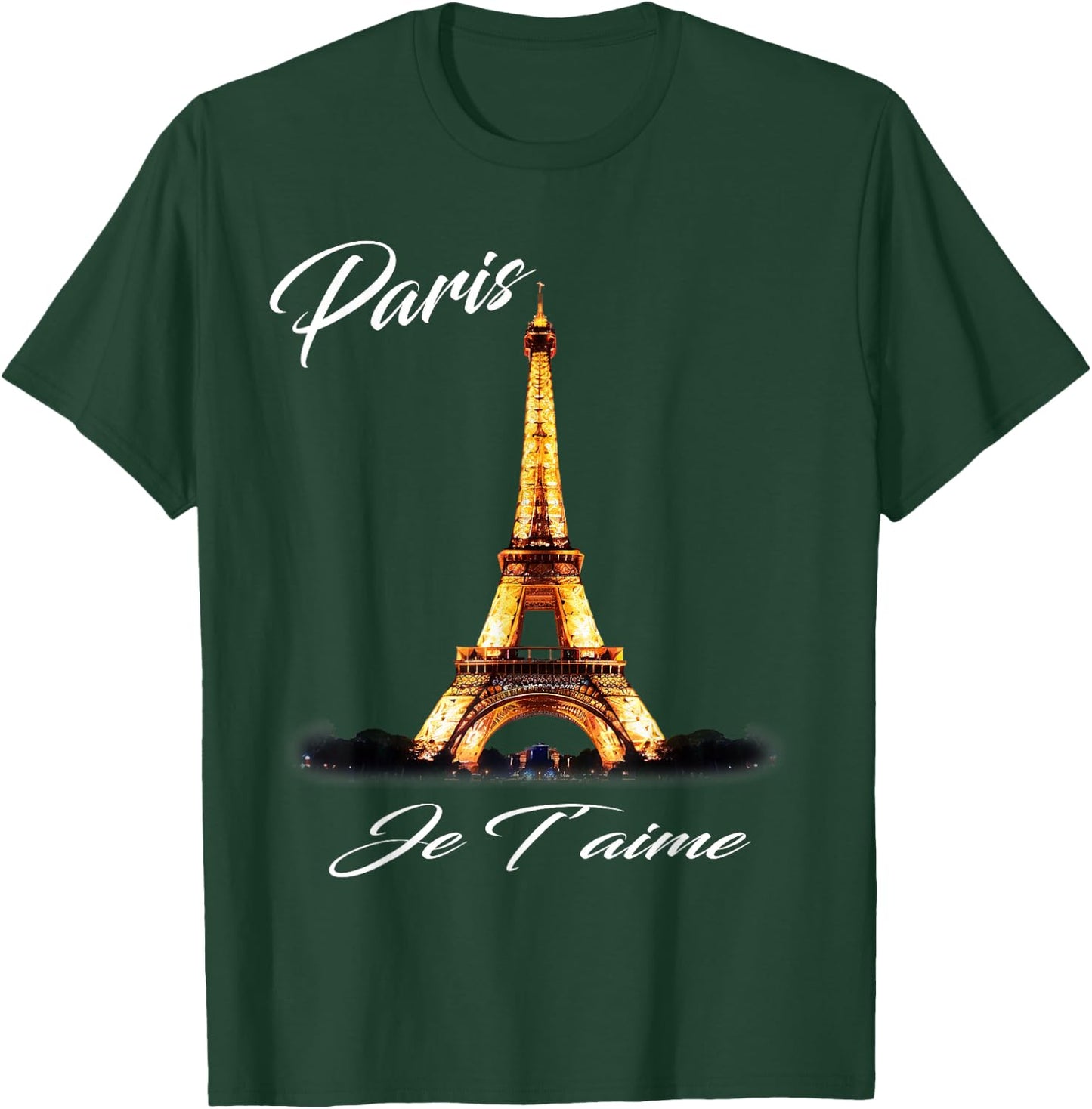 Eiffel Tower Paris Shirt Vintage I Love Paris France Women T-Shirt - T-Shirt | Forest