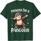 Funny Pretend I'm a Pangolin Easy Halloween Costume T-Shirt - T-Shirt | Forest
