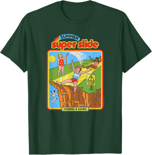 Steven Rhodes Summer Super Slide Hobbies & Games Dark Humor T-Shirt - T-Shirt | Forest