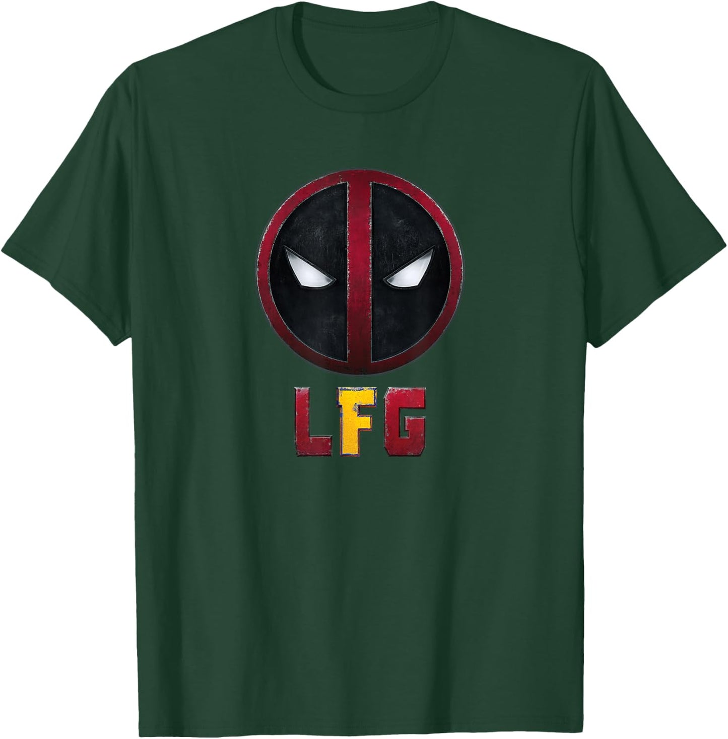 Marvel Deadpool & Wolverine LFG Belt Buckle Face Logo T-Shirt - T-Shirt | Forest