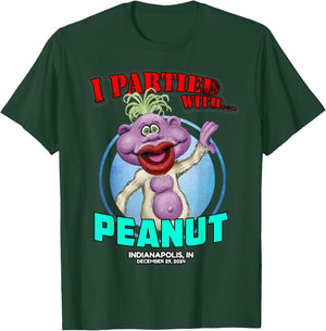 Jeff Dunham Peanut Indianapolis, IN (2024) -Adults Classic Fit Black Short Sleeve T-Shirt - T-Shirt | Forest