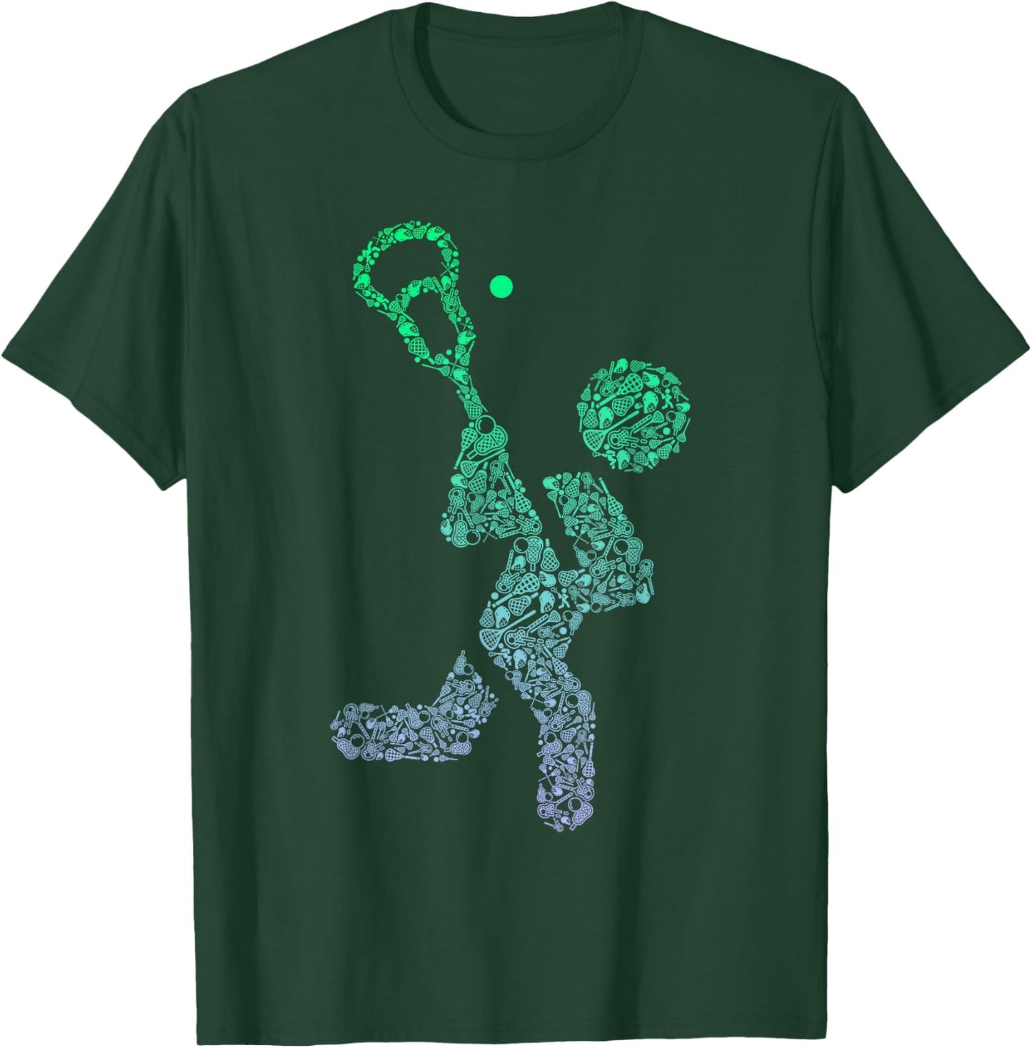 Boys Lacrosse Stuff | Lacrosse Player Stuff | Lacrosse T-Shirt - T-Shirt | Forest