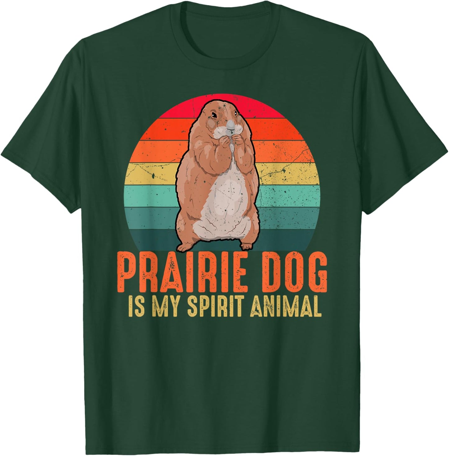 Prairie Dog Is My Spirit Animal Vintage Men Women Kids T-Shirt - T-Shirt | Forest