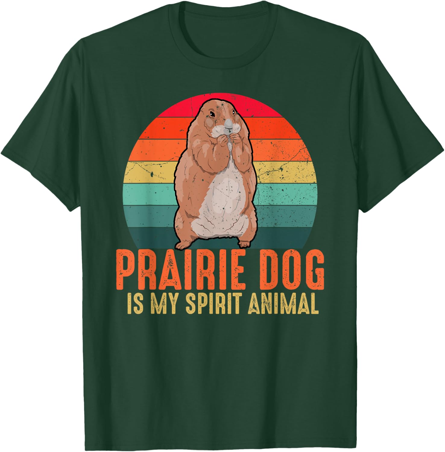 Prairie Dog Is My Spirit Animal Vintage Men Women Kids T-Shirt - T-Shirt | Forest
