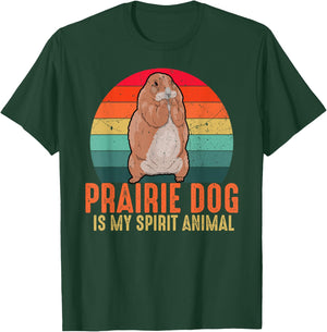 Prairie Dog Is My Spirit Animal Vintage Men Women Kids T-Shirt - T-Shirt | Forest