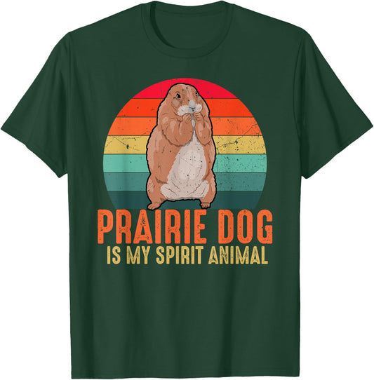 Prairie Dog Is My Spirit Animal Vintage Men Women Kids T-Shirt - T-Shirt | Forest