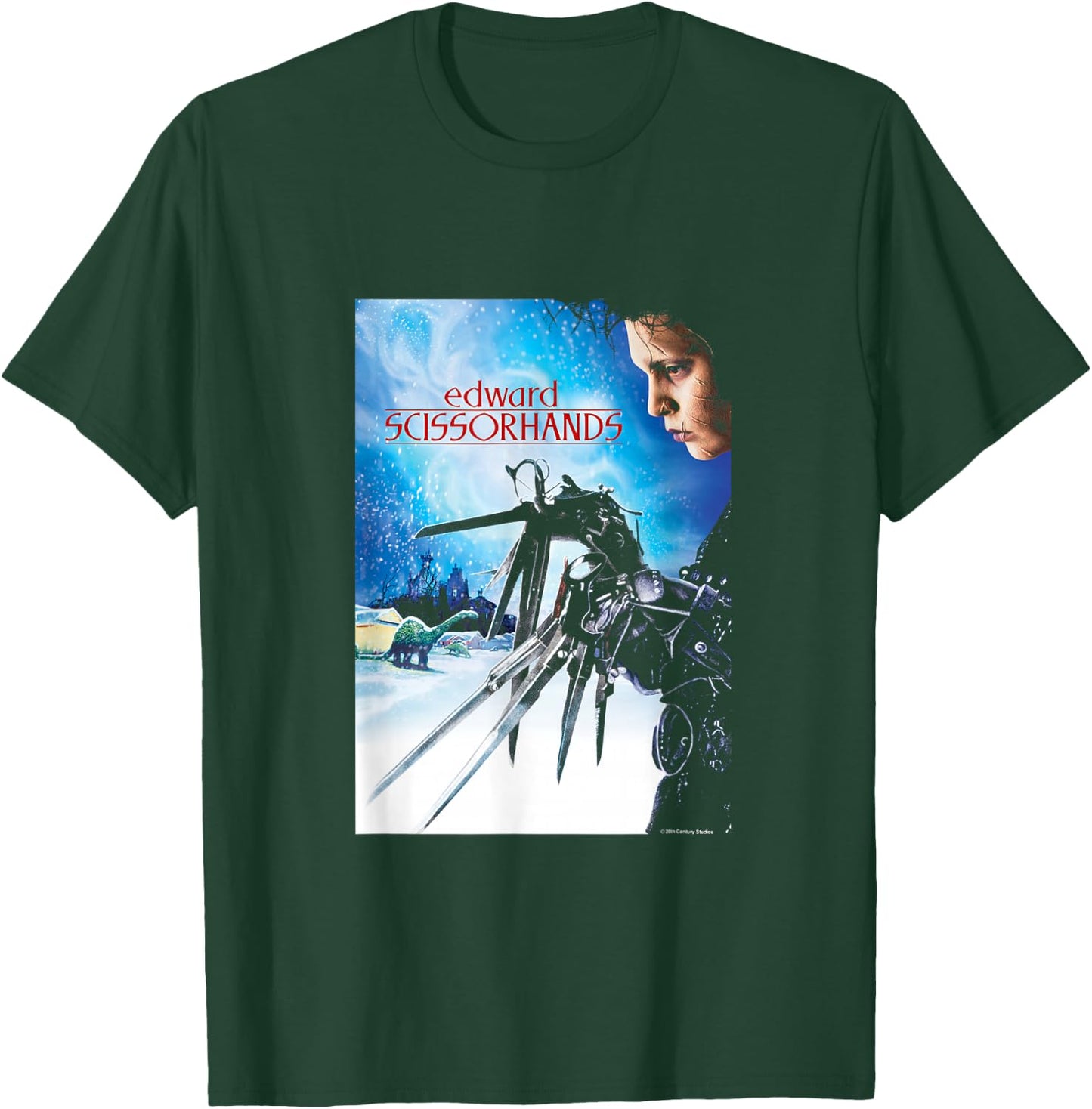 Edward Scissorhands Iconic Vintage Big Chest Movie Poster T-Shirt - T-Shirt | Forest