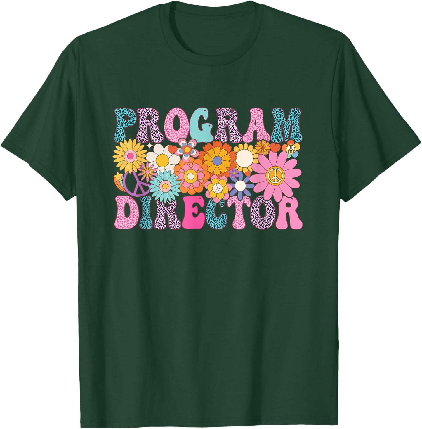 Program Director Week Groovy Leopard Appreciation Day Women T-Shirt - T-Shirt | Forest