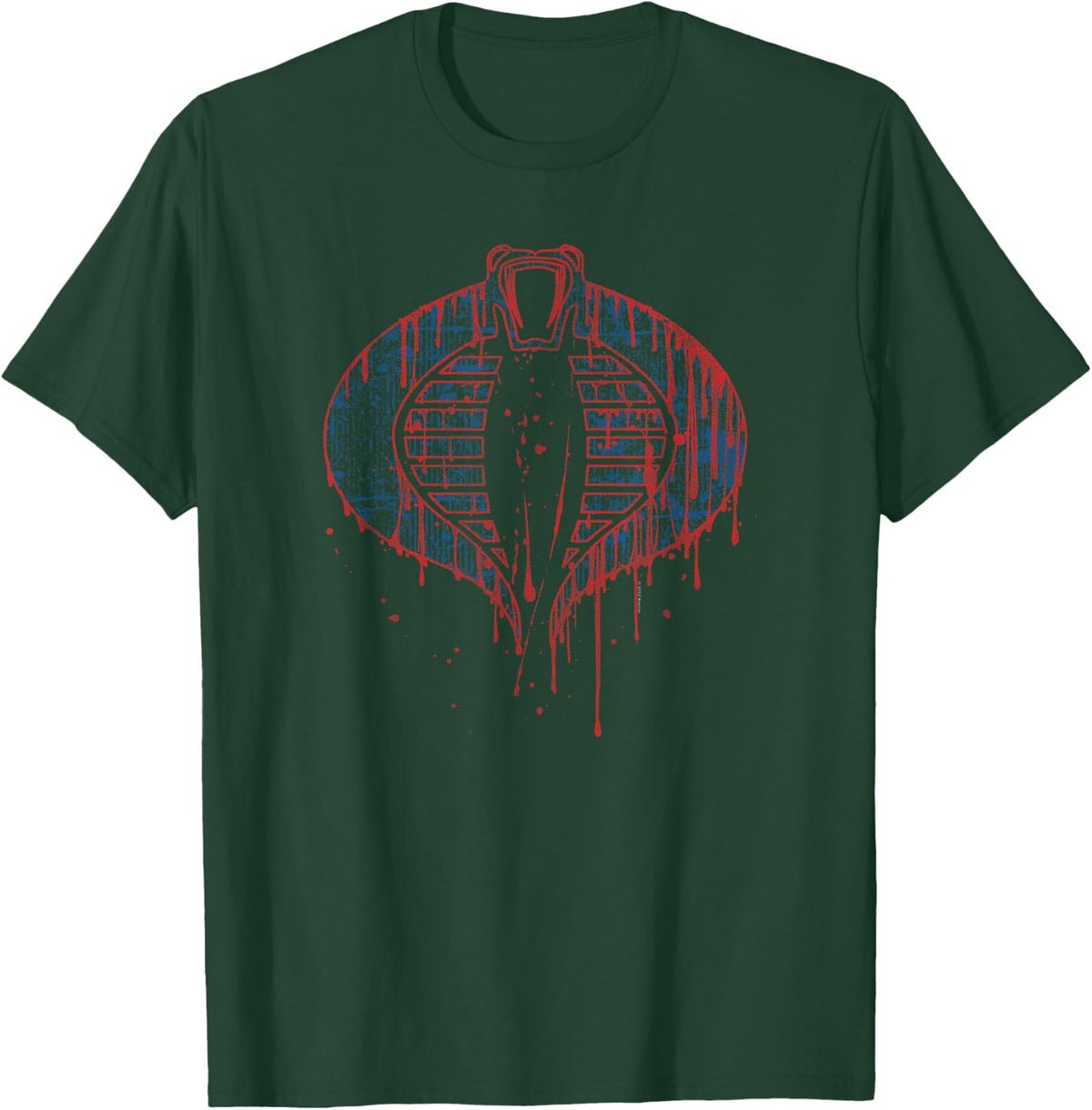 G.I. Joe A Real American Hero Cobra Outline Dripping Logo T-Shirt - T-Shirt | Forest