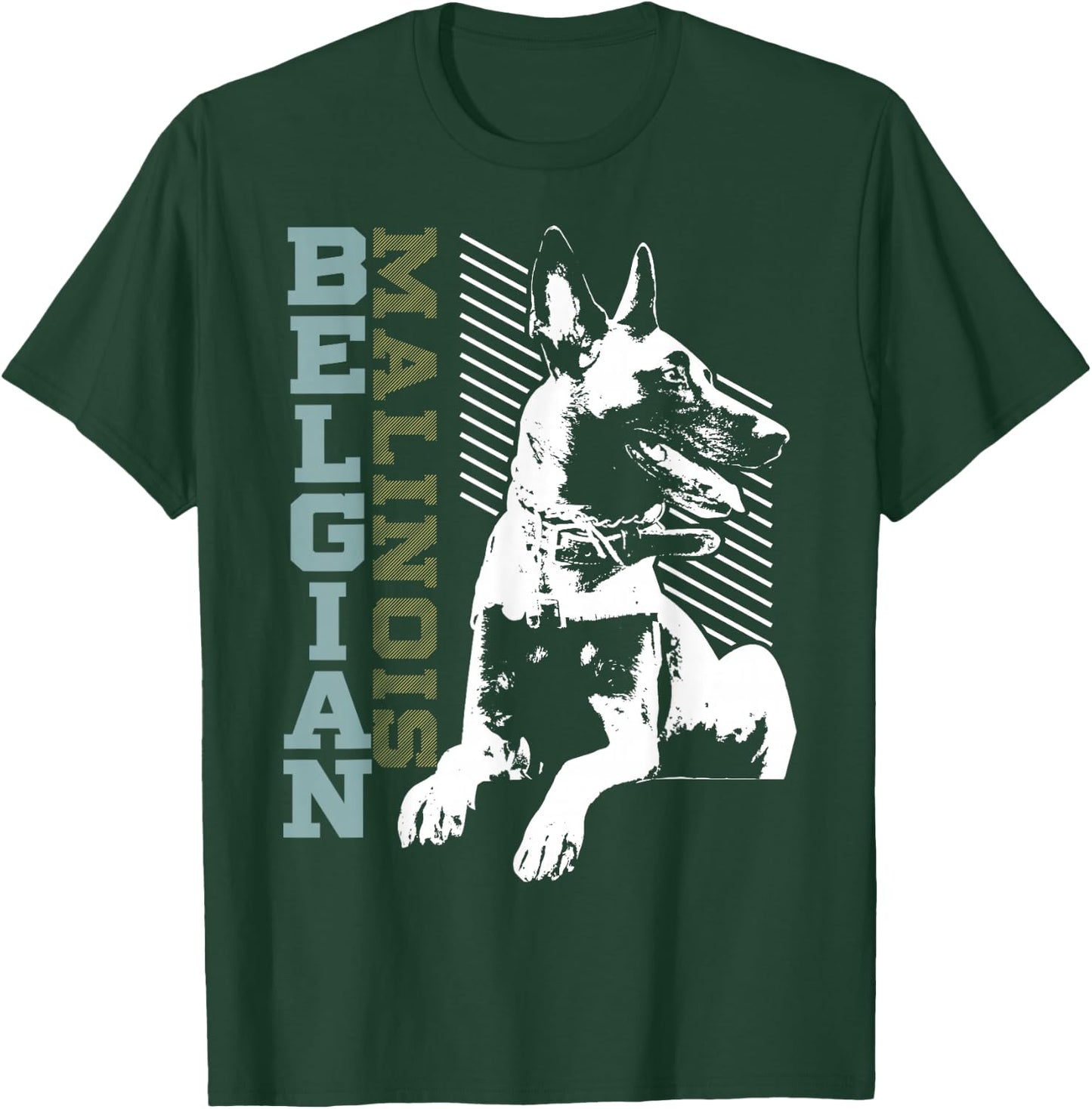 Vintage Belgian Malinois T design, Dog Lovers gift T-Shirt - T-Shirt | Forest