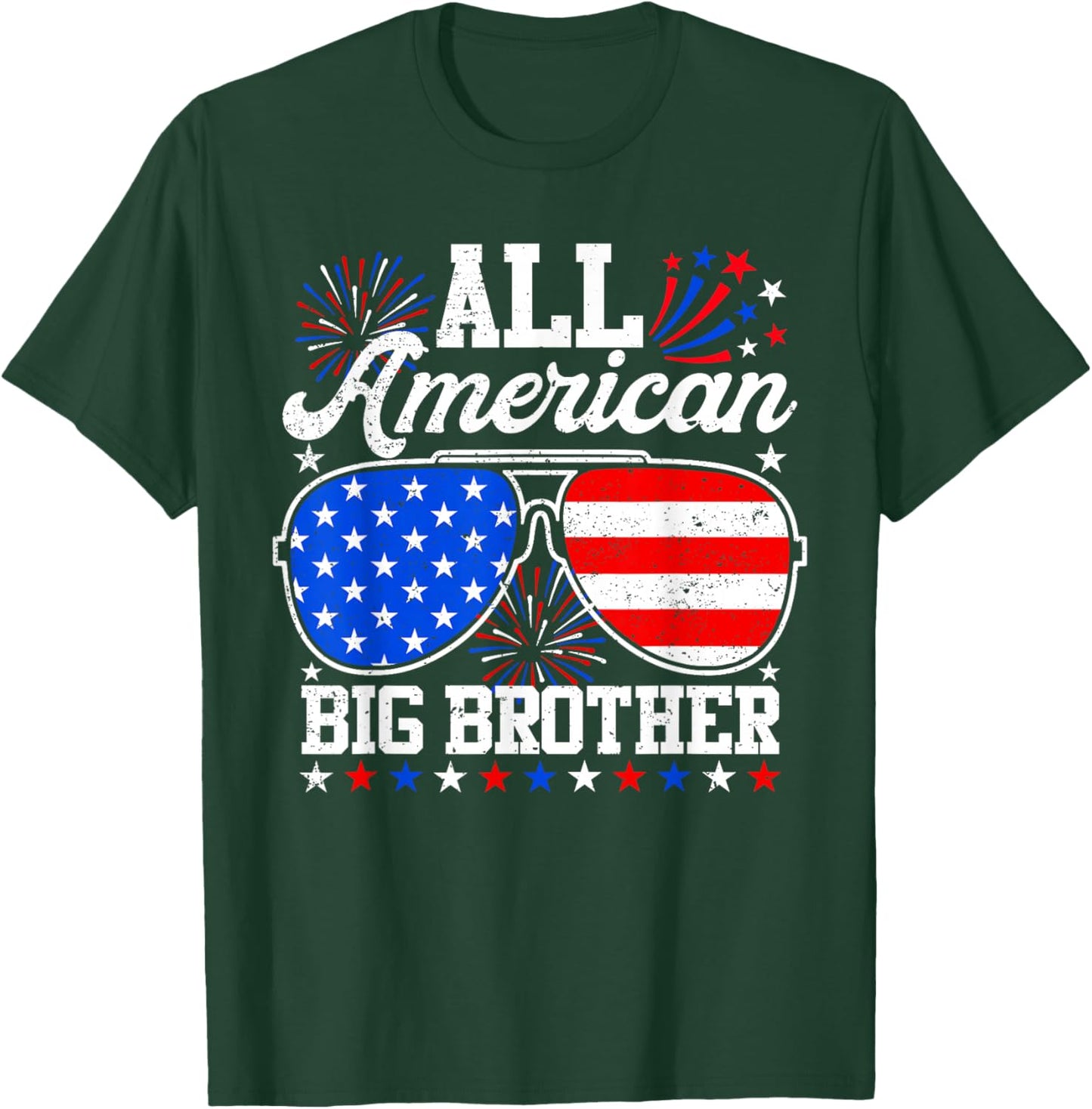 All American Big Brother 4th of July Family Matching T-Shirt - T-Shirt | Forest