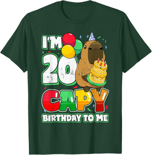 20 Years Capy Birthday to me 20th Birthday Capybara T-Shirt - T-Shirt | Forest