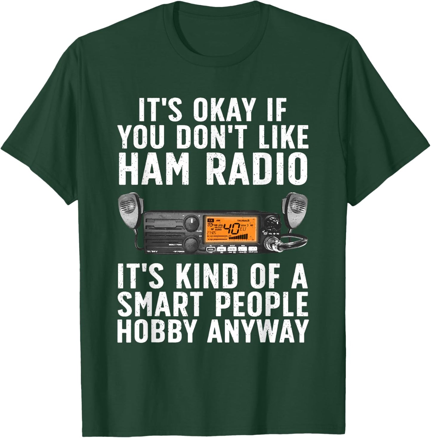 Funny Ham Radio Art Women Amateur Radio Ham Operator T-Shirt - T-Shirt | Forest