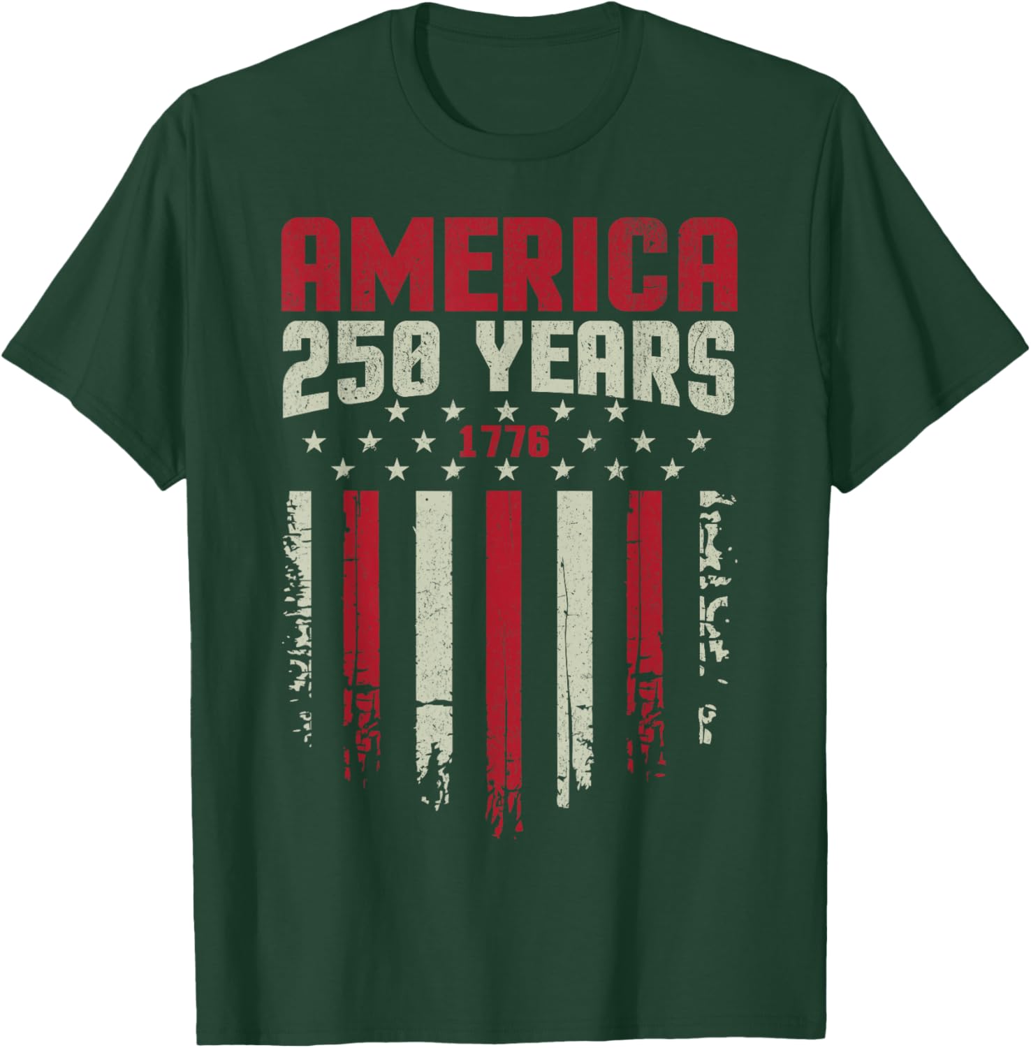 America Retro 250 Years 250th 250 Anniversary USA Shirt 1776 T-Shirt - T-Shirt | Forest