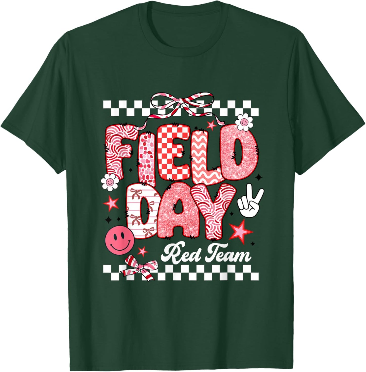 Red Team Field Day 2026 Let The Games Begin Teacher Kids T-Shirt - T-Shirt | Forest
