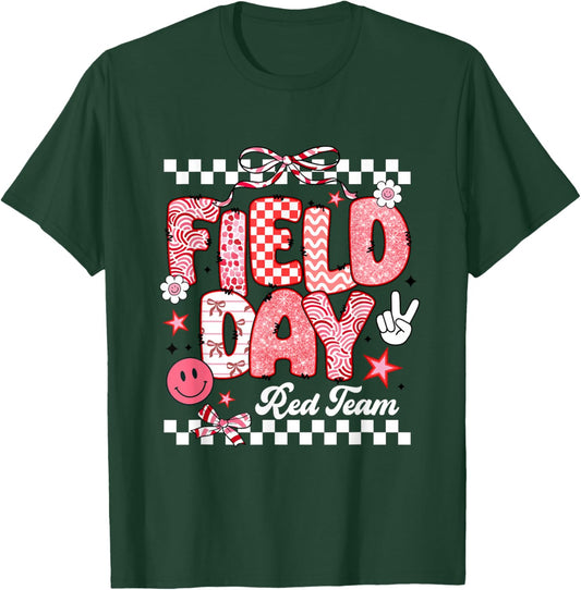 Red Team Field Day 2026 Let The Games Begin Teacher Kids T-Shirt - T-Shirt | Forest