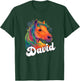 DAVID - Cute Boy Name with beautiful Horse T-Shirt - T-Shirt | Forest