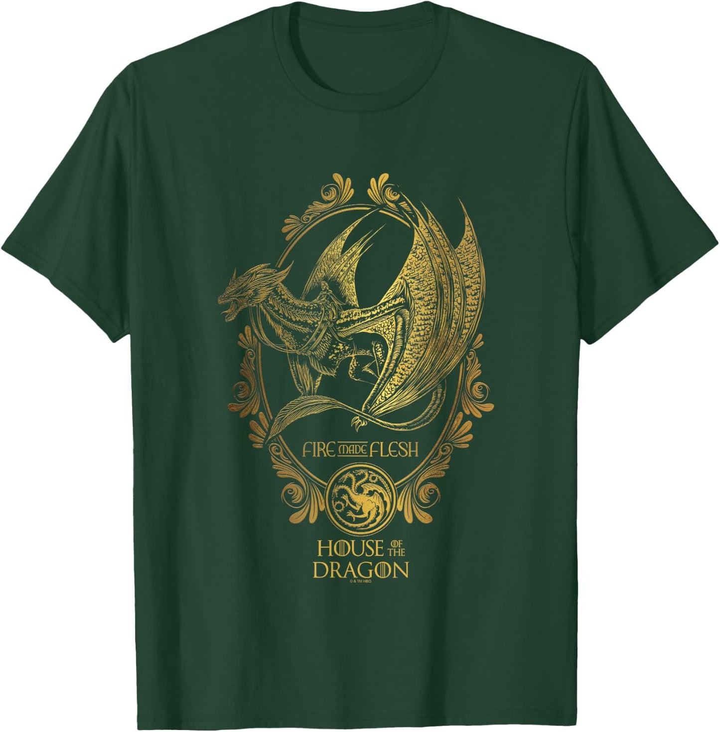 House of the Dragon Iconic Sunfyre Fire And Flesh Big Poster T-Shirt - T-Shirt | Forest