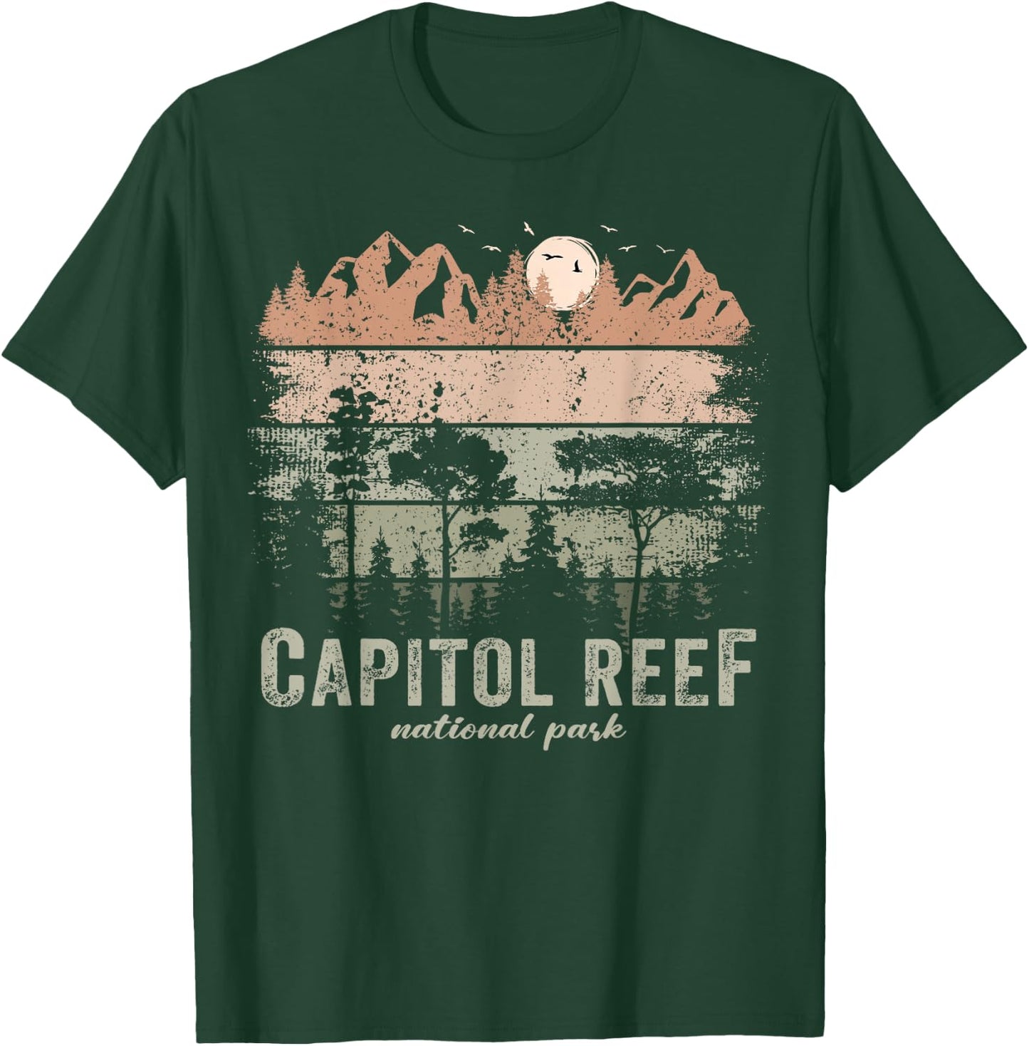 Retro Capitol Reef National Park US Vintage Capitol Reef T-Shirt - T-Shirt | Forest