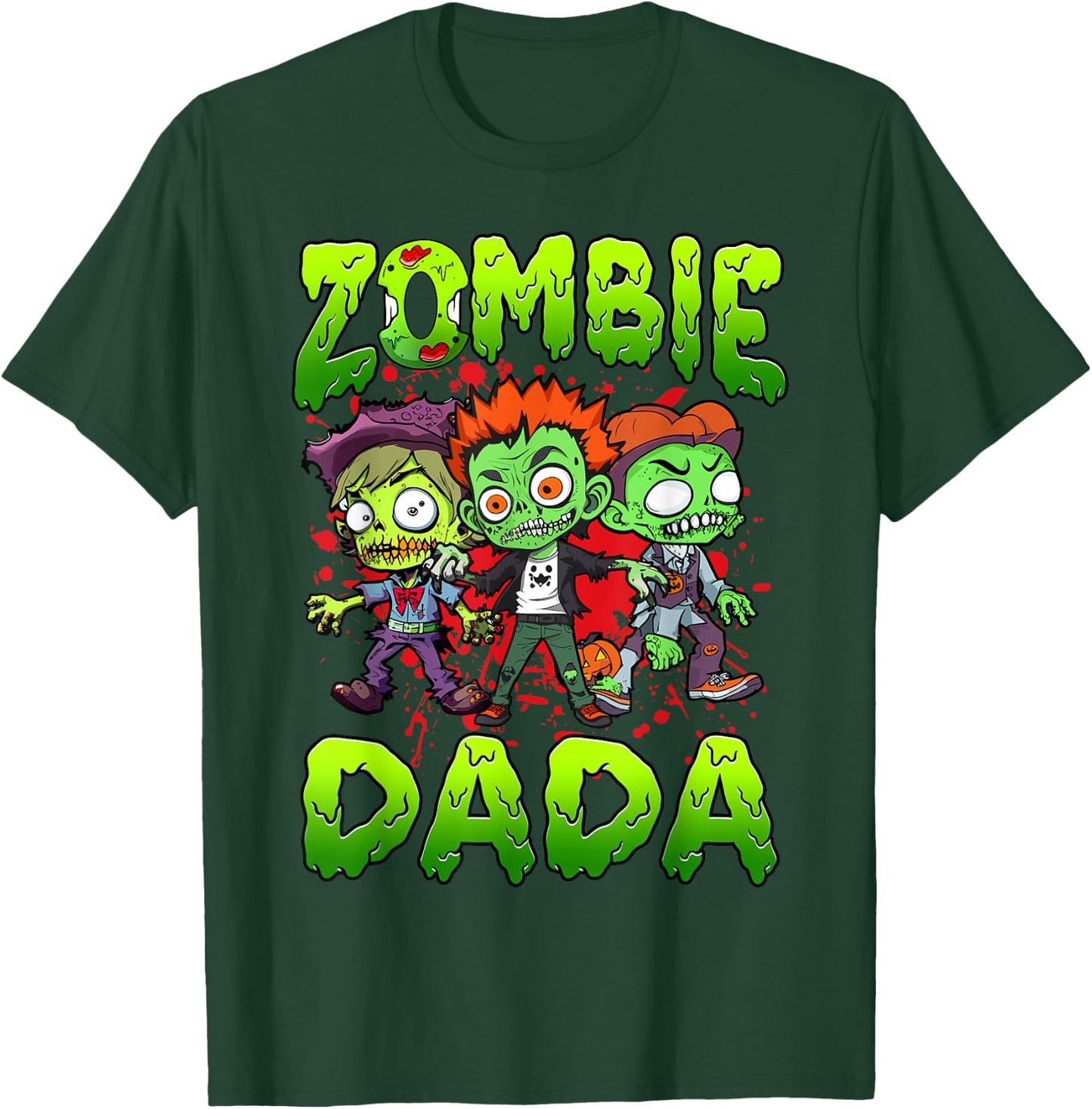 Zombie Dada Halloween Costume Family Matching T-Shirt - T-Shirt | Forest
