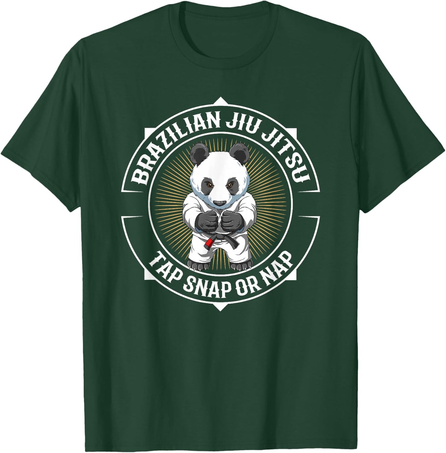 Jiu Jitsu Baby Panda in Gi - BJJ and Grappling T-Shirt - T-Shirt | Forest