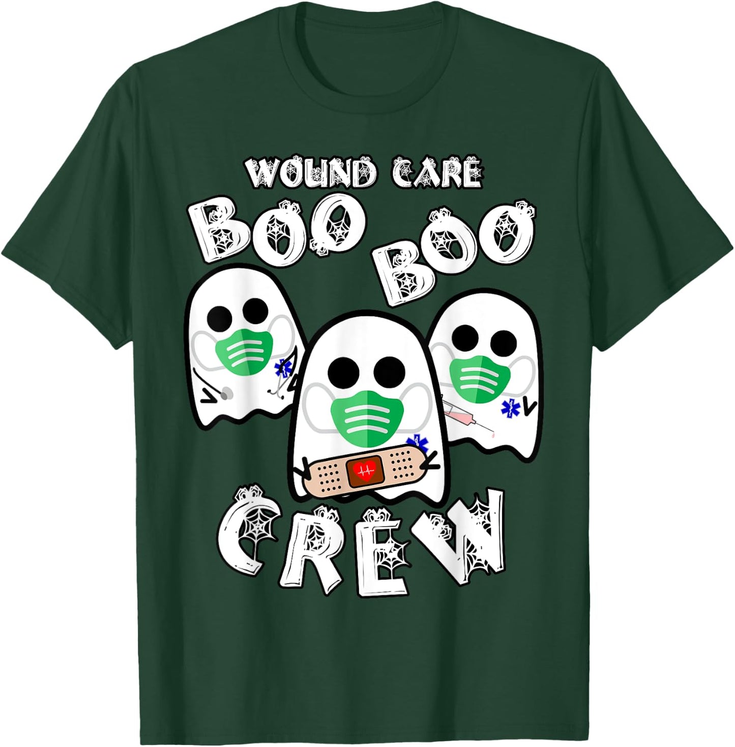 Wound Care Boo Boo Crew - Funny Medical Halloween T-Shirt - T-Shirt | Forest