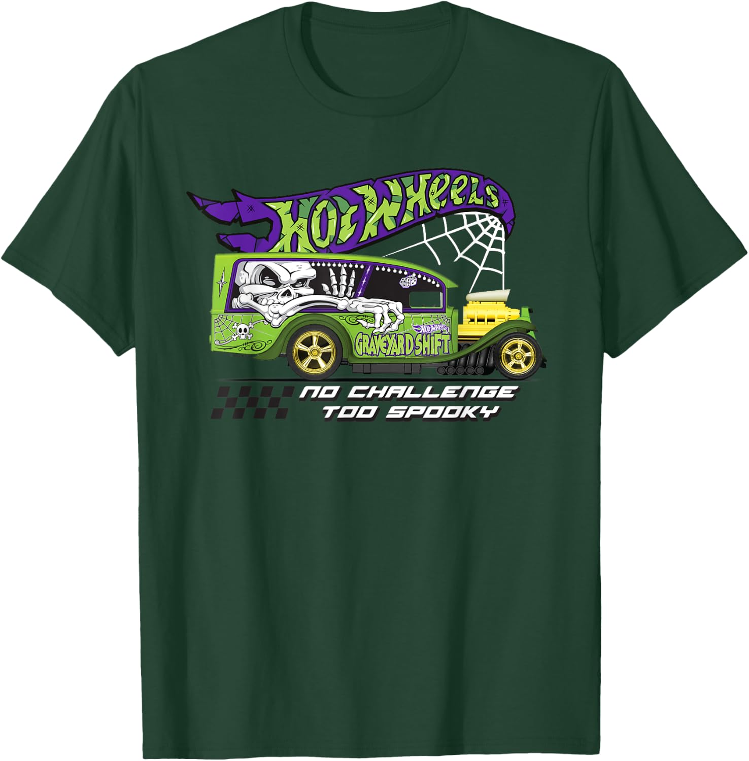 Hot Wheels - No Challenge Too Spooky T-Shirt - T-Shirt | Forest