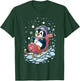 Penguin Snow Sledding Winter Cute Animal Sleigh Sled T-Shirt - T-Shirt | Forest