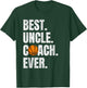 Best Uncle Coach Ever, Funny Basketball for Sport Lovers T-Shirt - T-Shirt | Forest