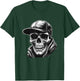 Rocker Skeleton Cap Skater Cool Halloween Punk Rock Men Boys T-Shirt - T-Shirt | Forest