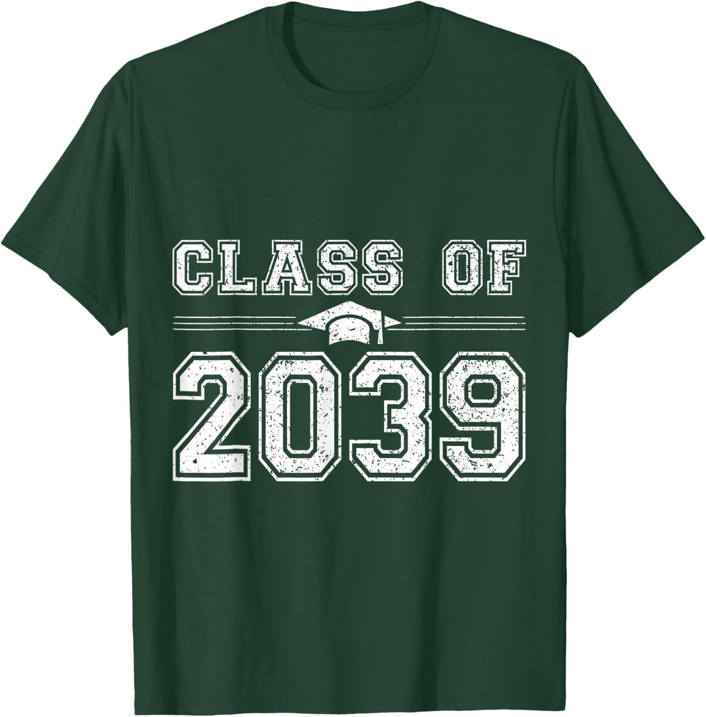 Class of 2039 Grow With Me Graduate 2039 First Day of School T-Shirt - T-Shirt | Forest