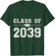 Class of 2039 Grow With Me Graduate 2039 First Day of School T-Shirt - T-Shirt | Forest