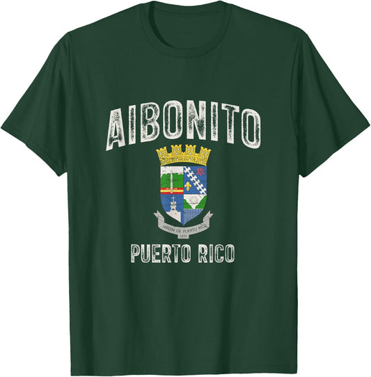 Aibonito City in Puerto Rico, Aibonito Armorial T-Shirt - T-Shirt | Forest