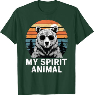 My Spirit Animal Bear Vintage T-Shirt - T-Shirt | Forest