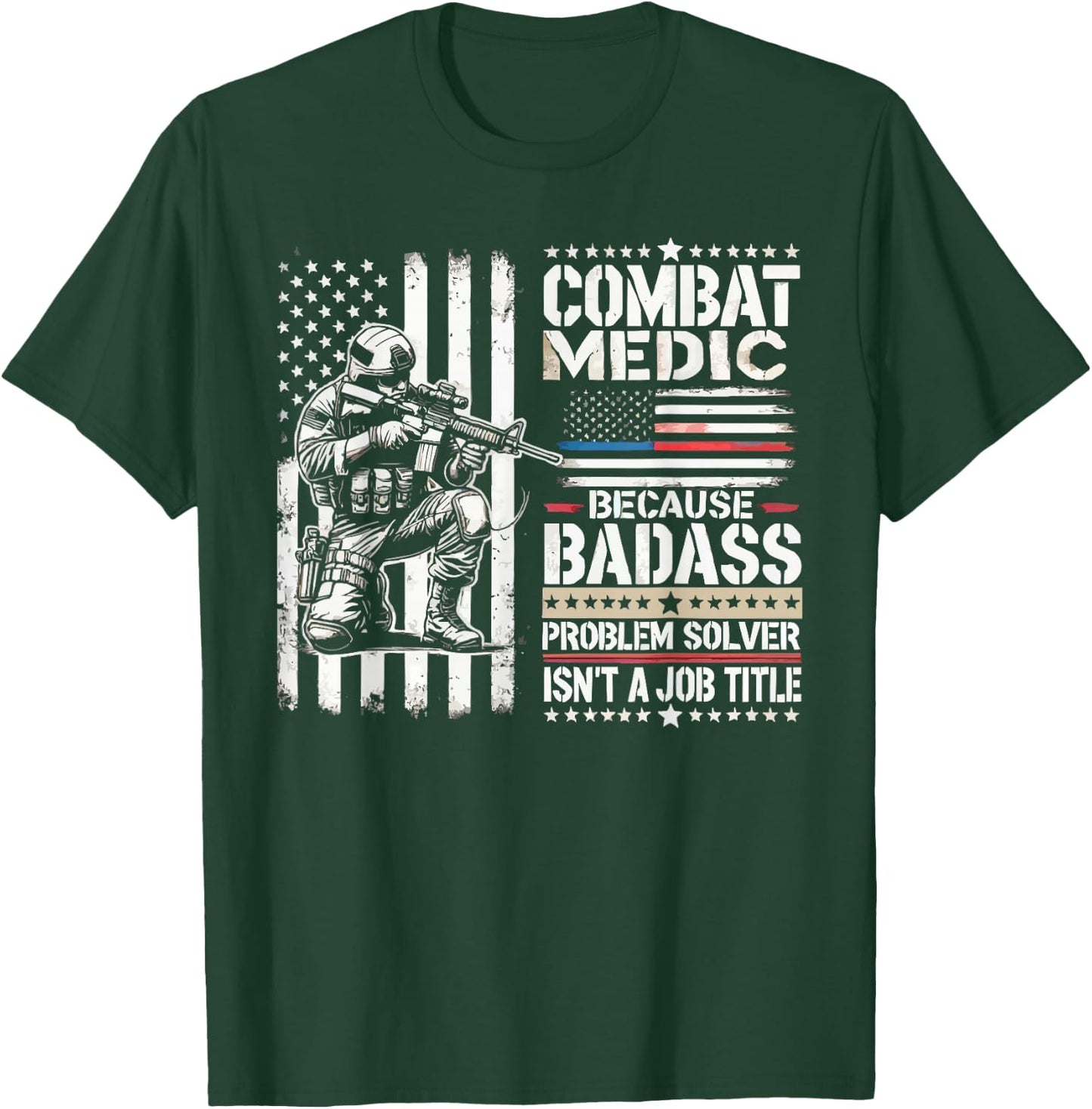 Combat Medic First Aid Field Medic Military T-Shirt - T-Shirt | Forest