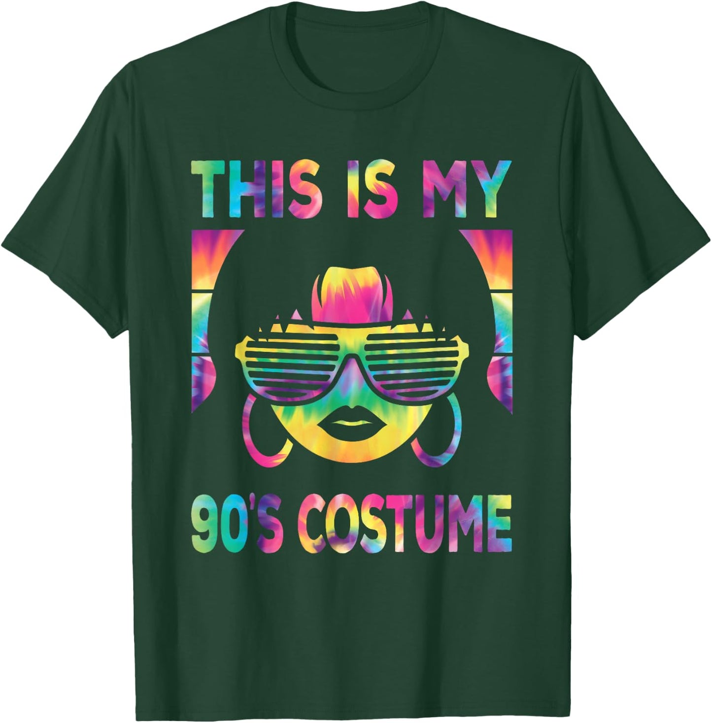 This Is My 90's Costume Women 1990s 90s Outfit Disco Party T-Shirt - T-Shirt | Forest