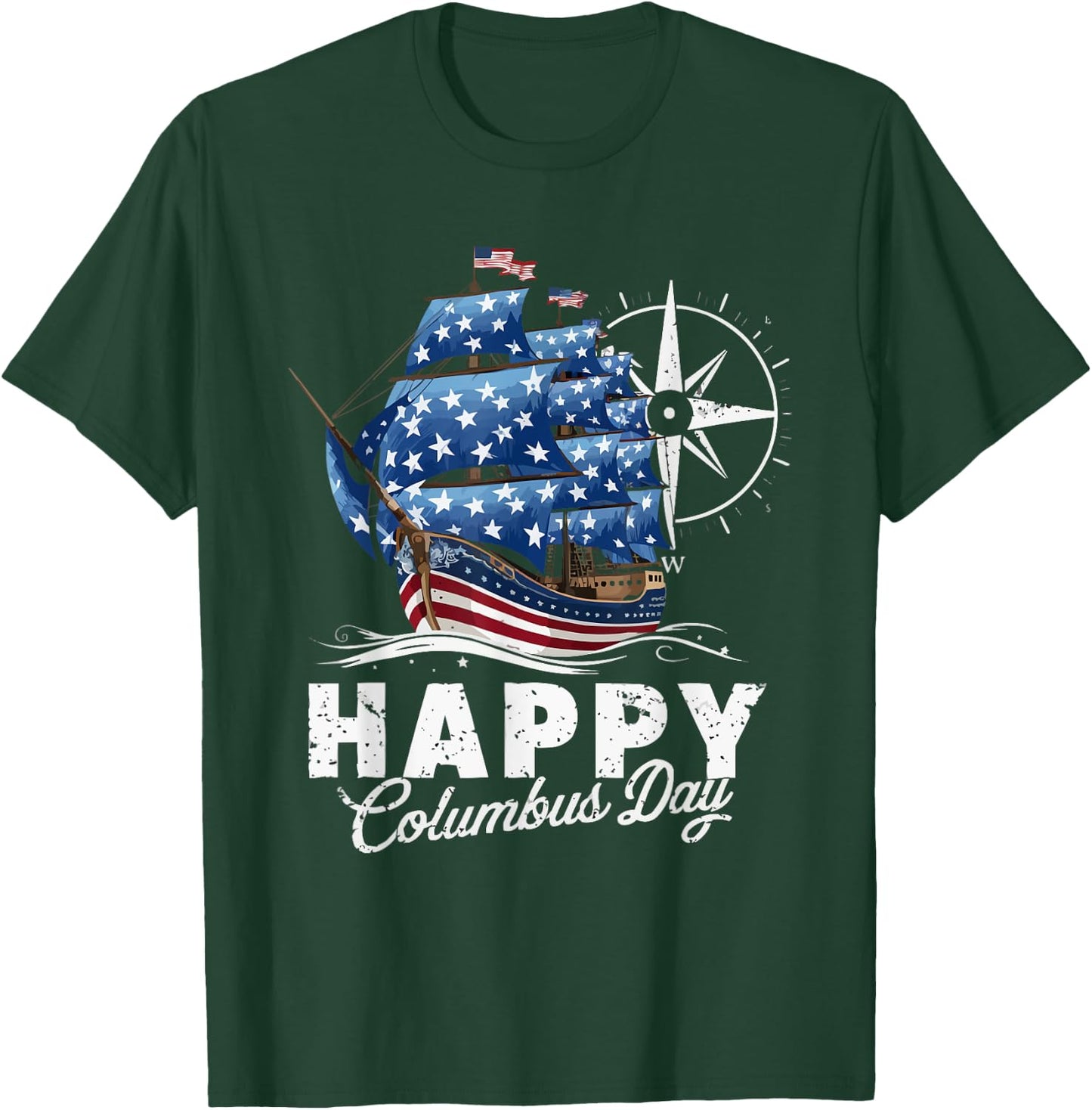 Columbus Day Christopher Columbus Italian American T-Shirt - T-Shirt | Forest